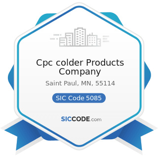 Cpc colder Products Company - SIC Code 5085 - Industrial Supplies