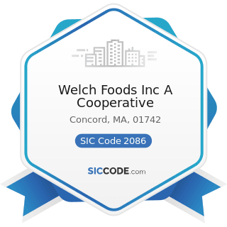 Welch Foods Inc A Cooperative - SIC Code 2086 - Bottled and Canned Soft Drinks and Carbonated...