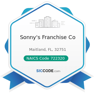Sonny's Franchise Co - NAICS Code 722320 - Caterers