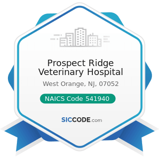 Prospect Ridge Veterinary Hospital - NAICS Code 541940 - Veterinary Services
