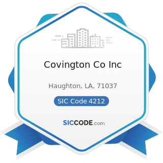 Covington Co Inc - SIC Code 4212 - Local Trucking without Storage