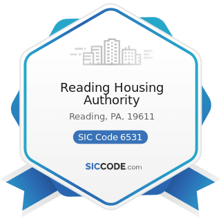 Reading Housing Authority - SIC Code 6531 - Real Estate Agents and Managers