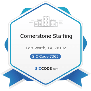 Cornerstone Staffing - SIC Code 7363 - Help Supply Services