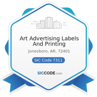 Art Advertising Labels And Printing - SIC Code 7311 - Advertising Agencies