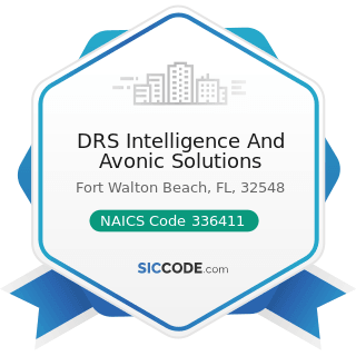DRS Intelligence And Avonic Solutions - NAICS Code 336411 - Aircraft Manufacturing