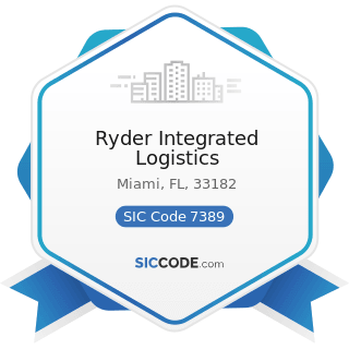 Ryder Integrated Logistics - SIC Code 7389 - Business Services, Not Elsewhere Classified