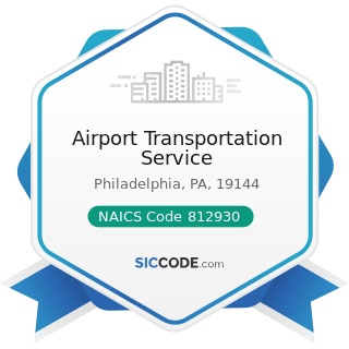 Airport Transportation Service - NAICS Code 812930 - Parking Lots and Garages