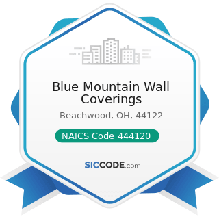 Blue Mountain Wall Coverings - NAICS Code 444120 - Paint and Wallpaper Retailers