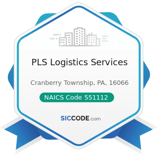 PLS Logistics Services - NAICS Code 551112 - Offices of Other Holding Companies