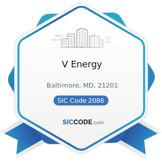 V Energy - SIC Code 2086 - Bottled and Canned Soft Drinks and Carbonated Waters