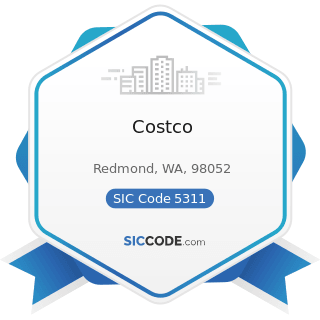 Costco - SIC Code 5311 - Department Stores