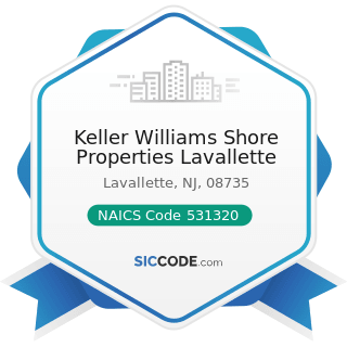 Keller Williams Shore Properties Lavallette - NAICS Code 531320 - Offices of Real Estate...