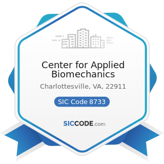 Center for Applied Biomechanics - SIC Code 8733 - Noncommercial Research Organizations