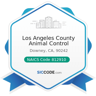 Los Angeles County Animal Control - NAICS Code 812910 - Pet Care (except Veterinary) Services