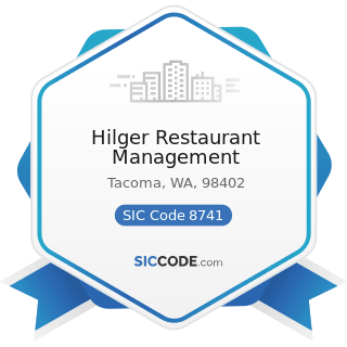 Hilger Restaurant Management - SIC Code 8741 - Management Services