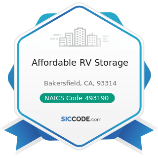 Affordable RV Storage - NAICS Code 493190 - Other Warehousing and Storage