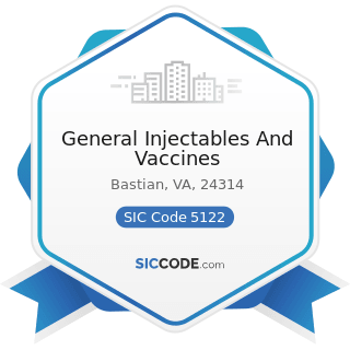 General Injectables And Vaccines - SIC Code 5122 - Drugs, Drug Proprietaries, and Druggists'...
