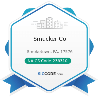 Smucker Co - NAICS Code 238310 - Drywall and Insulation Contractors