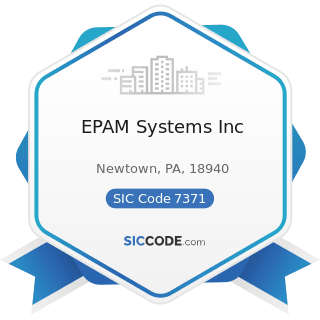 EPAM Systems Inc - SIC Code 7371 - Computer Programming Services