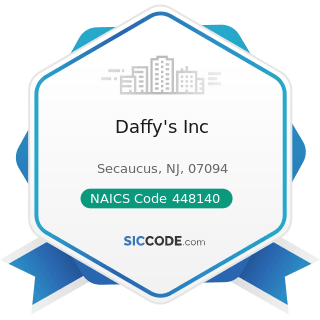 Daffy's Inc - NAICS Code 448140 - Family Clothing Stores
