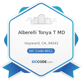 Alberelli Tonya T MD - SIC Code 8011 - Offices and Clinics of Doctors of Medicine