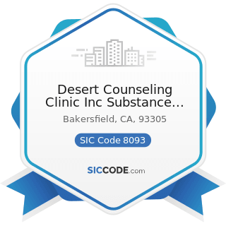 Desert Counseling Clinic Inc Substance Abuse Mental Health Services - SIC Code 8093 - Specialty...