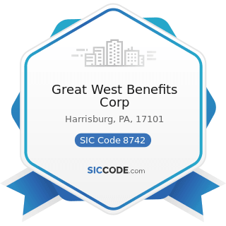 Great West Benefits Corp - SIC Code 8742 - Management Consulting Services