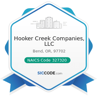 Hooker Creek Companies, LLC - NAICS Code 327320 - Ready-Mix Concrete Manufacturing