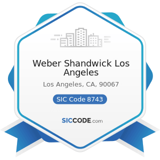 Weber Shandwick Los Angeles - SIC Code 8743 - Public Relations Services