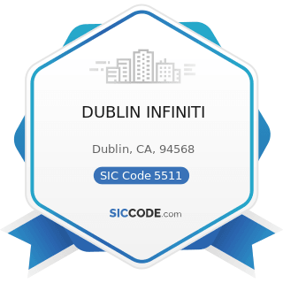 DUBLIN INFINITI - SIC Code 5511 - Motor Vehicle Dealers (New and Used)