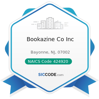 Bookazine Co Inc - NAICS Code 424920 - Book, Periodical, and Newspaper Merchant Wholesalers