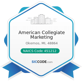 American Collegiate Marketing - NAICS Code 451212 - News Dealers and Newsstands