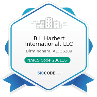 B L Harbert International, LLC - NAICS Code 236116 - New Multifamily Housing Construction...