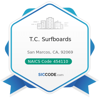 T.C. Surfboards - NAICS Code 454110 - Electronic Shopping and Mail-Order Houses