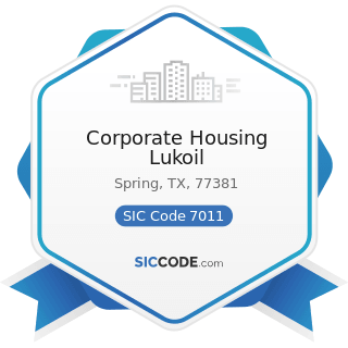 Corporate Housing Lukoil - SIC Code 7011 - Hotels and Motels
