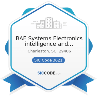 BAE Systems Electronics intelligence and Support - SIC Code 3621 - Motors and Generators