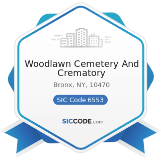 Woodlawn Cemetery And Crematory - SIC Code 6553 - Cemetery Subdividers and Developers