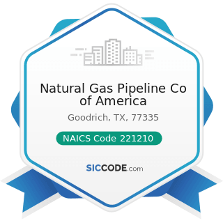 Natural Gas Pipeline Co of America - NAICS Code 221210 - Natural Gas Distribution