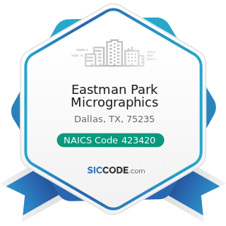 Eastman Park Micrographics - NAICS Code 423420 - Office Equipment Merchant Wholesalers