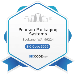Pearson Packaging Systems - SIC Code 5099 - Durable Goods, Not Elsewhere Classified