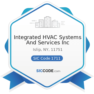 Integrated HVAC Systems And Services Inc - SIC Code 1711 - Plumbing, Heating and Air-Conditioning