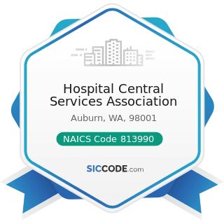 Hospital Central Services Association - NAICS Code 813990 - Other Similar Organizations (except...