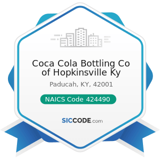 Coca Cola Bottling Co of Hopkinsville Ky - NAICS Code 424490 - Other Grocery and Related...