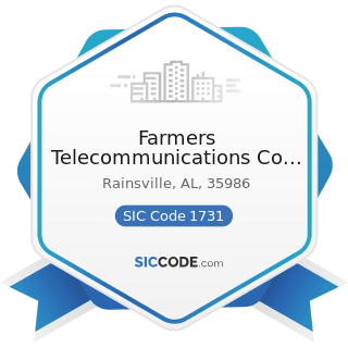 Farmers Telecommunications Co Op Inc - SIC Code 1731 - Electrical Work