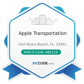 Apple Transportation - NAICS Code 485119 - Other Urban Transit Systems