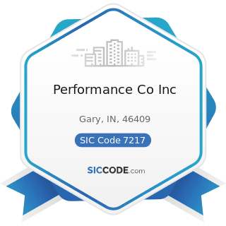 Performance Co Inc - SIC Code 7217 - Carpet and Upholstery Cleaning