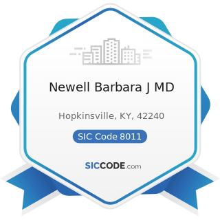 Newell Barbara J MD - SIC Code 8011 - Offices and Clinics of Doctors of Medicine