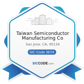 Taiwan Semiconductor Manufacturing Co - SIC Code 3674 - Semiconductors and Related Devices