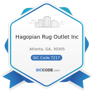 Hagopian Rug Outlet Inc - SIC Code 7217 - Carpet and Upholstery Cleaning