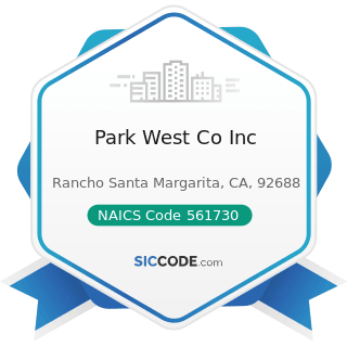 Park West Co Inc - NAICS Code 561730 - Landscaping Services